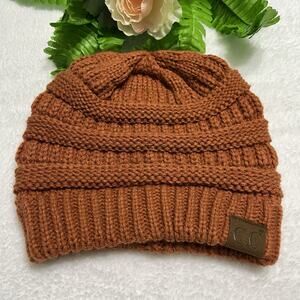 C.C Women Men Unisex Trendy Chunky Soft Ribbed Cable Knit Skull Cap Beanie Hat